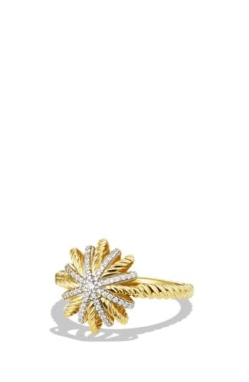 Women's David Yurman 'starburst' Ring With Diamonds In Gold