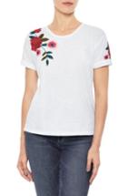 Women's Joe's Azalea Embroidered Tee - White