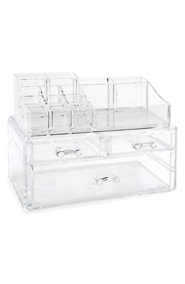 Pure Aura Three-drawer Acrylic Makeup Organizer