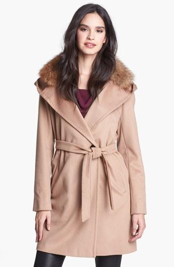 Weekend Max Mara 'falla' Genuine Fox Fur Trim