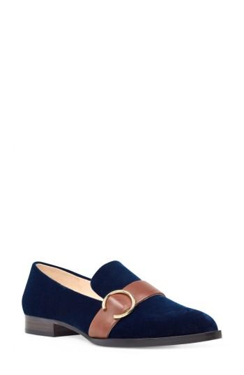 Women's Nine West Huff Loafer Flat M - Blue
