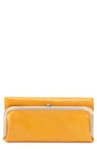 Women's Hobo Rachel Leather Frame Wallet - Yellow