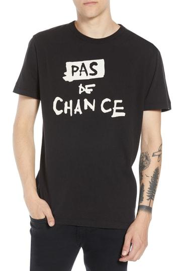 Men's French Connection Unlucky No Chance T-shirt - Black