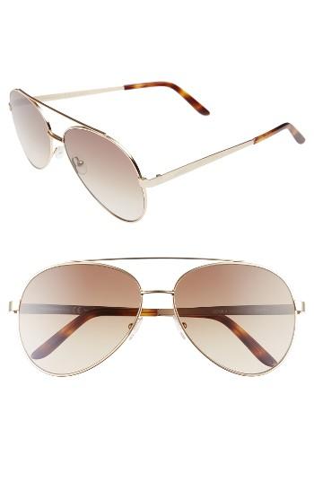 Women's Spektre Domina 60mm Aviator Sunglasses - Gold/ Gradient Tobacco