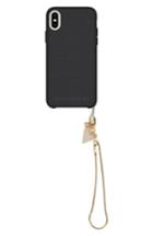 Rebecca Minkoff Leather Iphone X Wristlet Case With Charms - Black