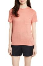 Women's Ted Baker London Harlaa Square Cut Linen Tee - Coral