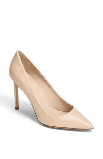 Delman 'betti' Pump Nude Patent