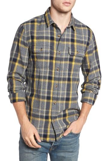 Men's 1901 Herringbone Plaid Flannel Shirt - Blue