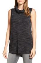 Women's Two By Vince Camuto Space Dye Jersey Cowl Neck Top - Black