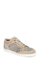 Women's Jimmy Choo Miami Mid Top Glitter Sneaker Us / 36eu - Black