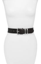 Women's B-low The Belt Ana Python Embossed Leather Belt - White