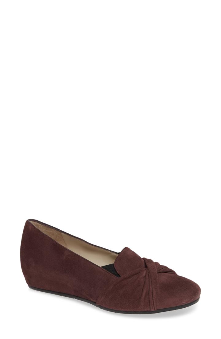 Women's Amalfi By Rangoni Valeria Twist Wedge Loafer .5 M - Purple