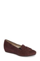 Women's Amalfi By Rangoni Valeria Twist Wedge Loafer .5 M - Purple