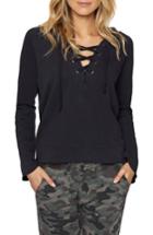 Women's Sanctuary Bailey Lace-up Hoodie - Blue