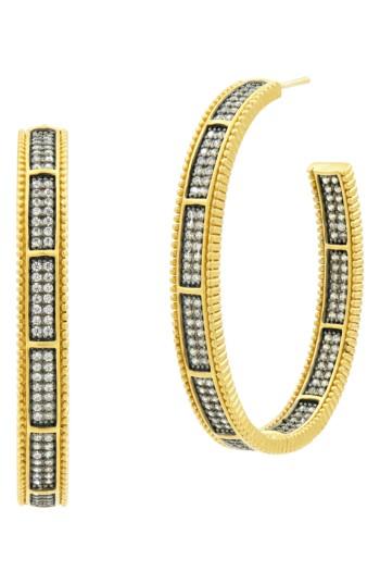 Women's Freida Rothman All Around Cubic Zirconia Hoops