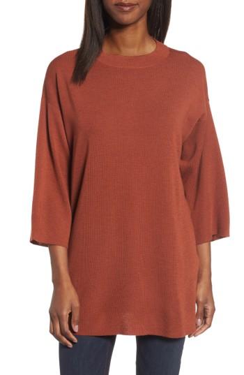 Women's Eileen Fisher Merino Wool Tunic - Red