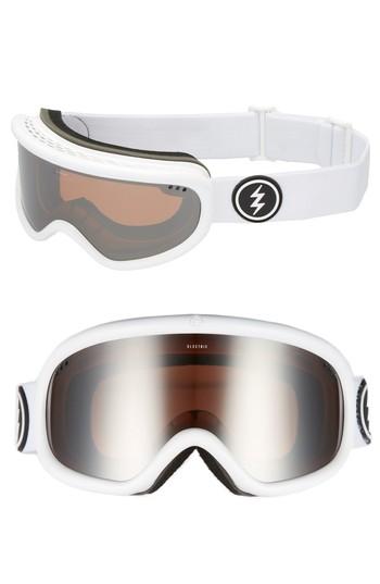 Women's Electric Charger Snow Goggles - Gloss White/ Silver Chrome