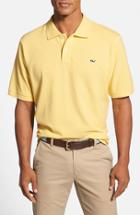 Men's Vineyard Vines 'classic' Pique Knit Polo - Yellow