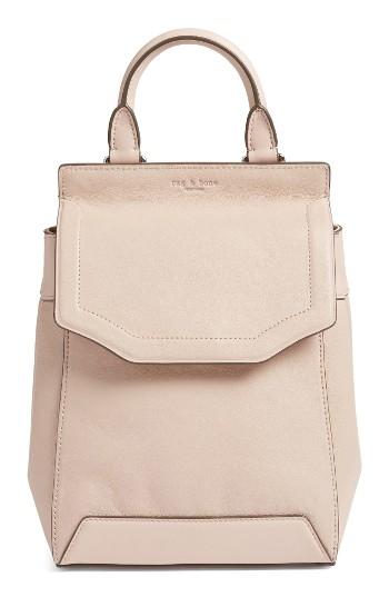Rag & Bone Small Pilot Ii Leather Backpack - Purple