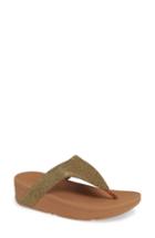 Women's Fitflop Lottie Glitzy Wedge Flip Flop