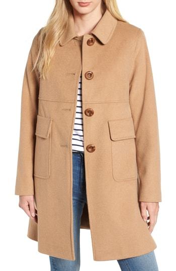 Women's Kristen Blake Wool Walking Coat - Brown