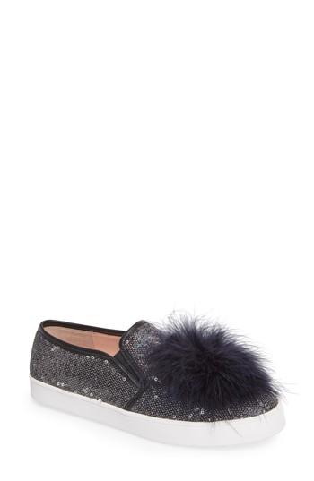 Women's Kate Spade New York Sequin Slip-on Sneaker M - Blue