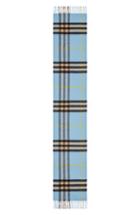 Women's Burberry Giant Check Cashmere Scarf, Size - Blue