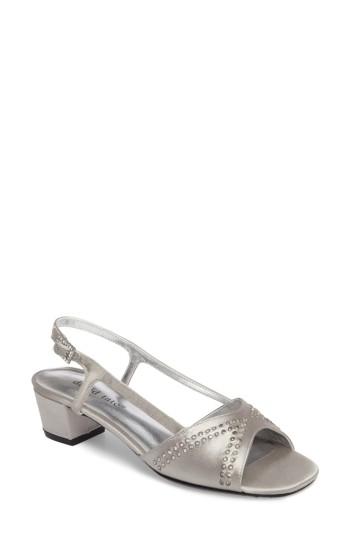 Women's David Tate Wish Slingback Sandal N - Grey