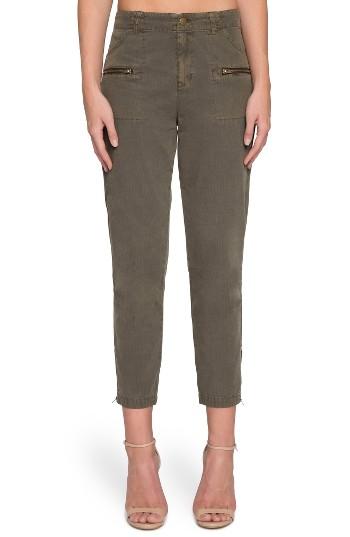 Women's Willow & Clay High Waist Crop Twill Pants