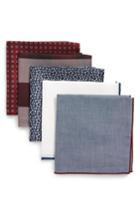 Men's The Tie Bar 5-pack Pocket Squares, Size - Burgundy