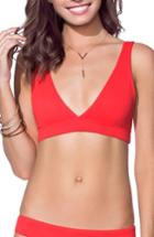 Women's Maaji Tulip Allure Reversible Bikini Top - Red