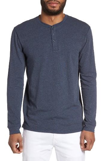 Men's Slate & Stone Slim Long Sleeve Henley, Size - Blue