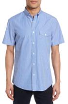 Men's Nordstrom Men's Shop Slim Fit Stripe Sport Shirt - Blue