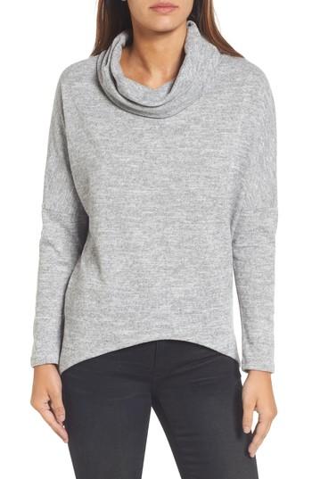 Women's Caslon Cowl Neck Tunic, Size - Grey