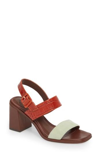 Women's Tory Burch Delaney Double Strap Sandal .5 M - Orange