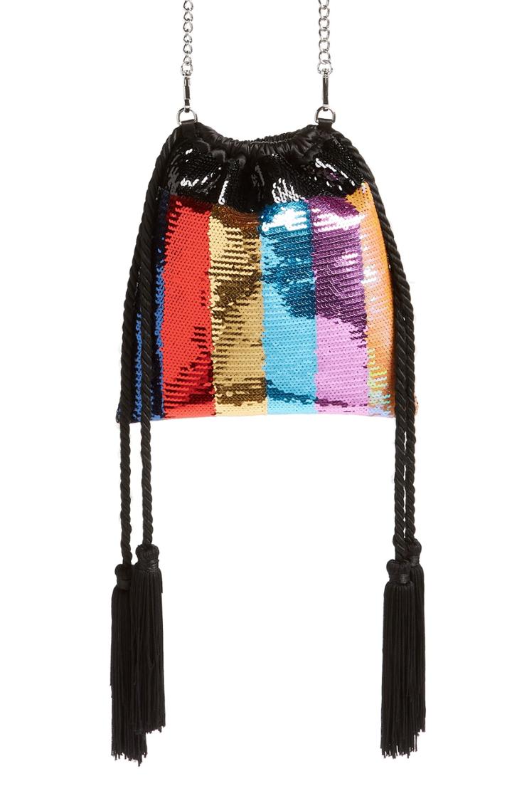 Trouve Sequin Pouch - Blue