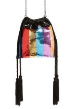 Trouve Sequin Pouch - Blue