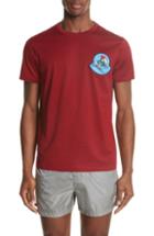 Men's Moncler Maglia Ski Logo T-shirt - Red