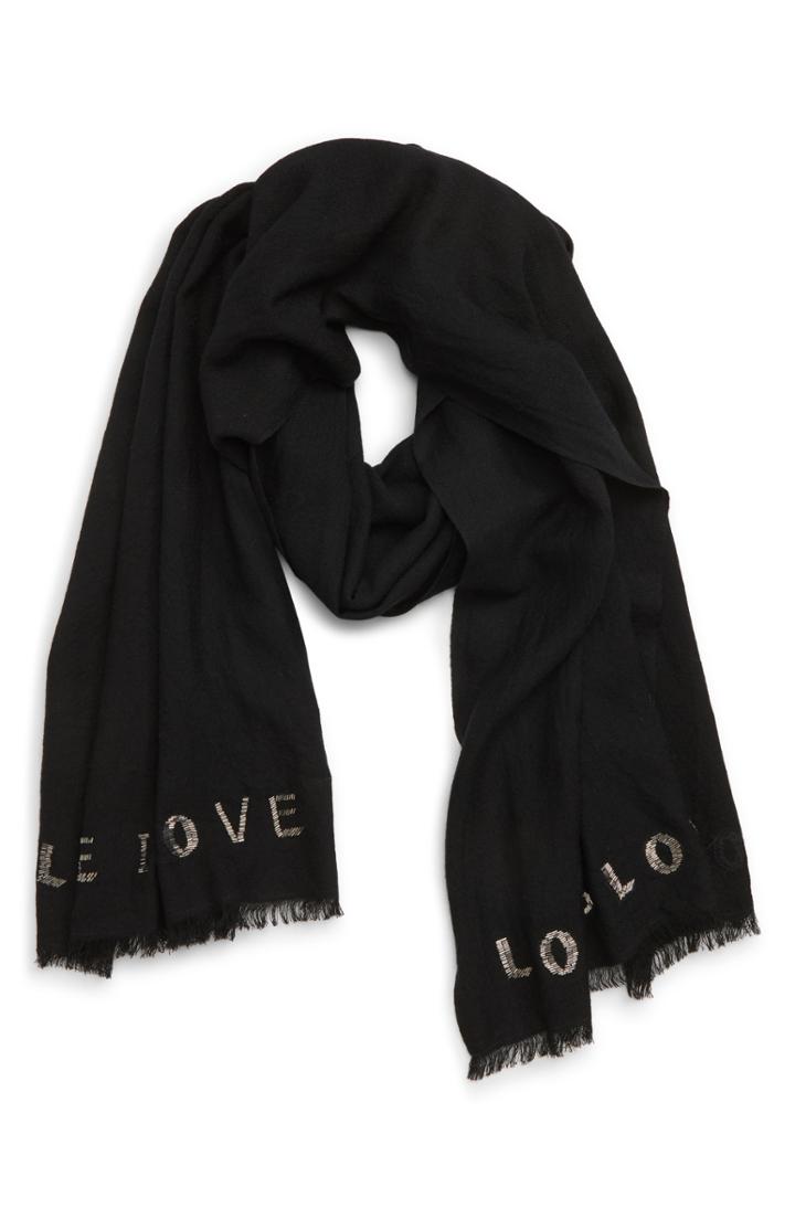 Women's New Friends Colony Love-is-love Beaded Wool Shawl