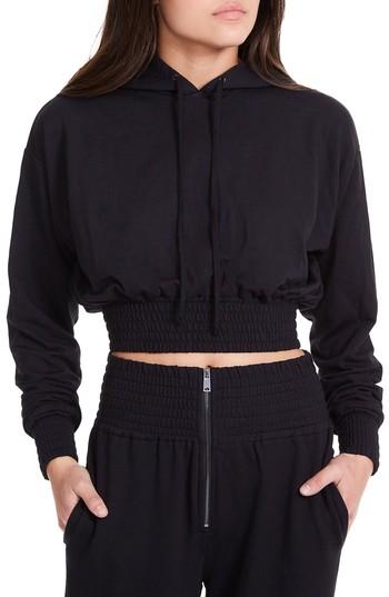 Women's Afrm Ruby Crop Hoodie - Black