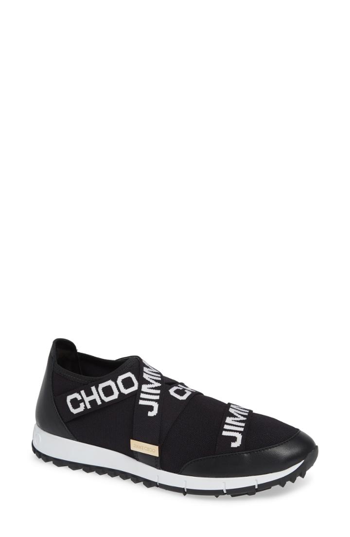 Women's Jimmy Choo Toronto Slip-on Logo Sneaker Us / 36eu - Black