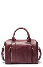 Sole Society Zypa Faux Leather Barrel Satchel - Red