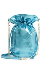 Leith Mini Slouch Drawstring Bag - Blue
