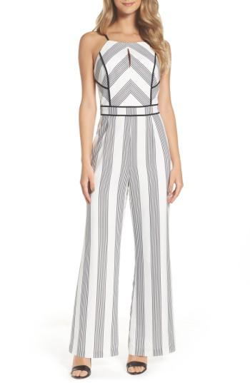 Women's Adelyn Rae Vidette Stripe Jumpsuit