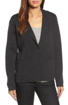 Women's Eileen Fisher Merino Wool Knit Blazer, Size - Grey