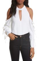 Women's Veronica Beard Lachland Cold Shoulder Top - White