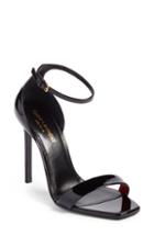 Women's Saint Laurent Amber Ankle Strap Sandal Us / 39eu - Black