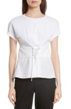 Women's 3.1 Phillip Lim Corset Waist Top - White