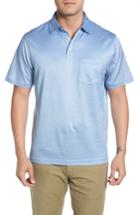 Men's Peter Millar Crown Cool Polo, Size - Blue