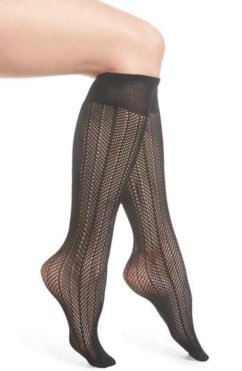 Women's Swedish Stockings Astrid Fishnet Tights - Black